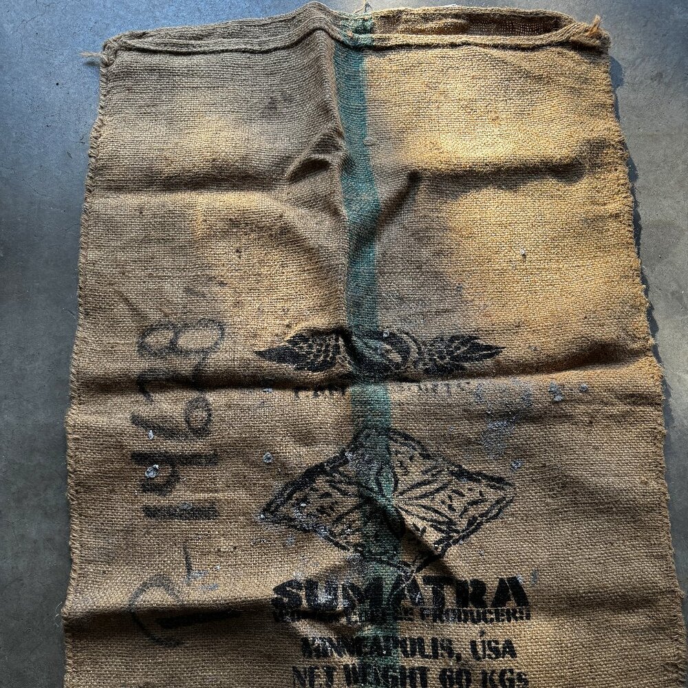SUMATRA Coffee Large 69LB Burlap coffee sack
